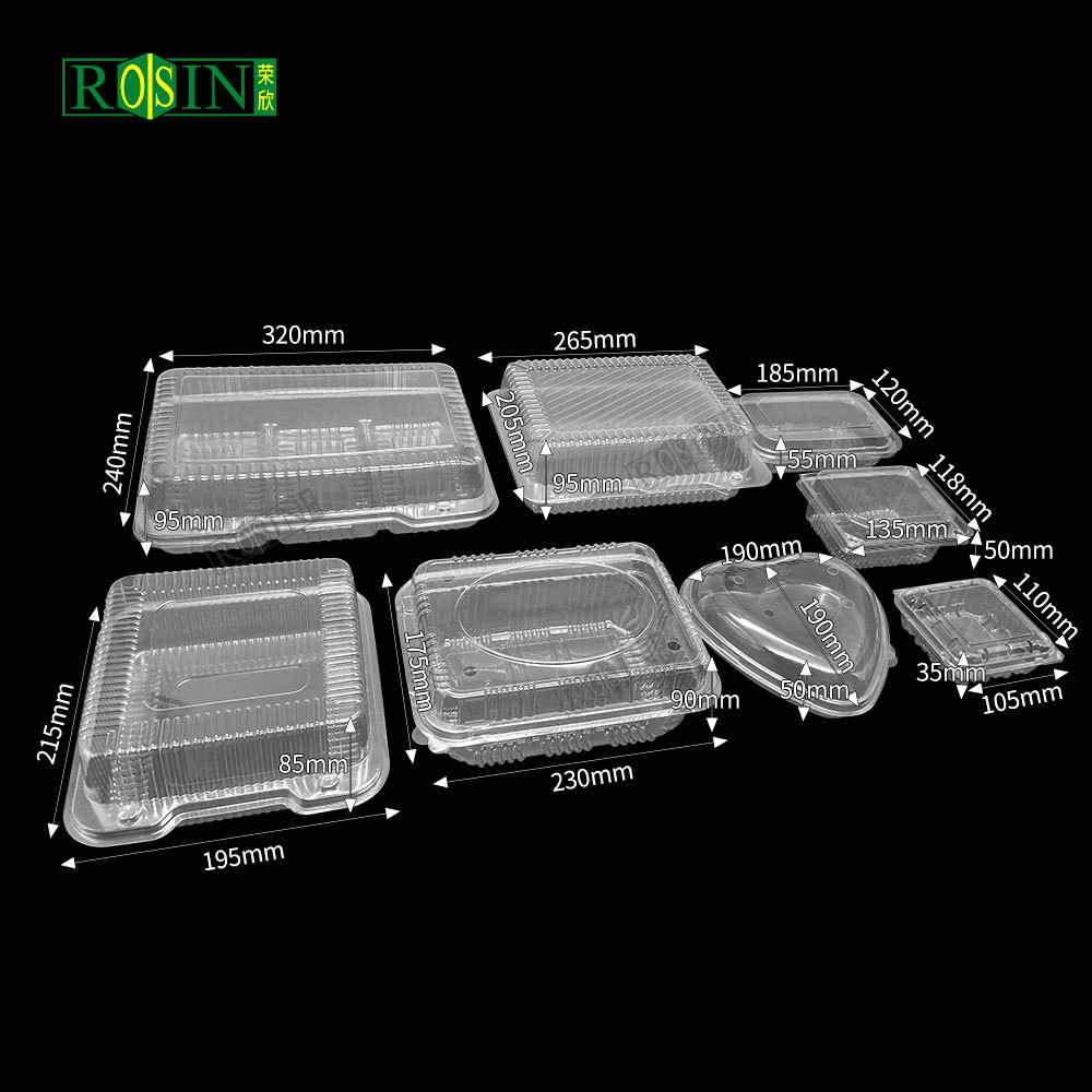 Customized Recycled Heart Shaped Strawberry Gift Golden / Clear Packaging Boxes For Strawberries Plastic Strawberry Tray With Lid