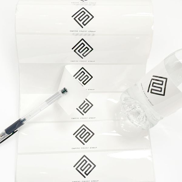 Custom Self-adhesive Waterproof Transparent Vinyl Cosmetic Perfume Shampoo Essential Oil Skincare Bottle Packaging Label