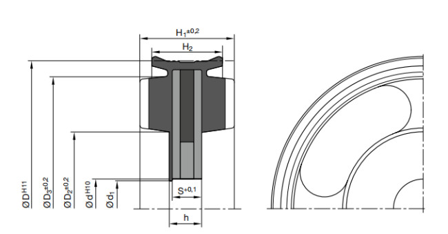DR 1604 Z4004,MAGNETIC PISTON WITH INTEGRATED CUSHIONING DR,FESTO DOUBLE-ACTING PNEUMATIC CYLINDER PISTON SEAL