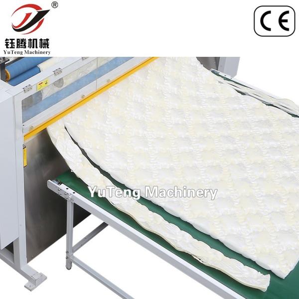 Automatic Computerized Cutting Machine with 1.7" Touch Screen, Hidden Slitting Blades, and Electric Controls for Tape Edge Mattress