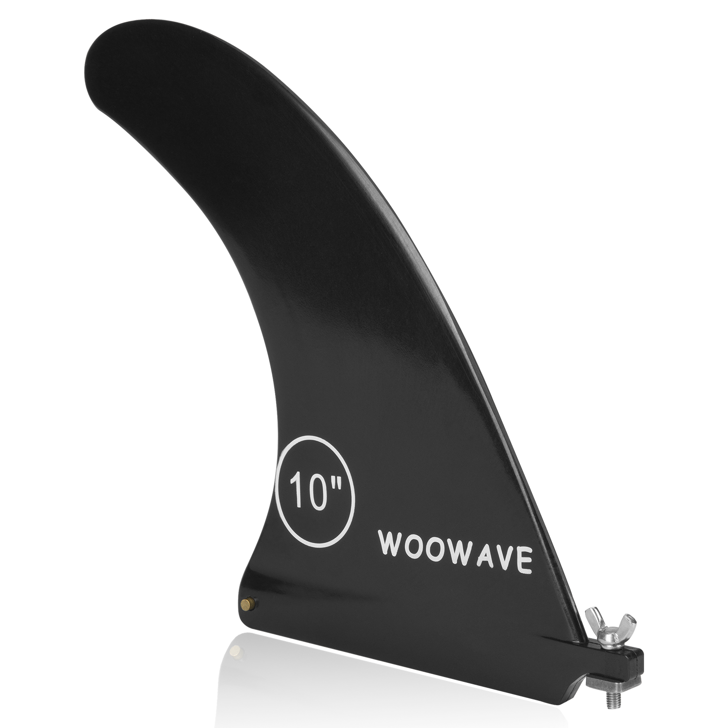 10inch Black SUP Single Center Fin Boosts Maneuverability on Surfboard Replacement