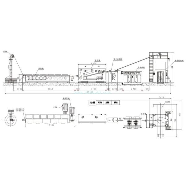 AC200KW 8mm Rod Breakdown 2mm Conductor Wire Drawing Machine