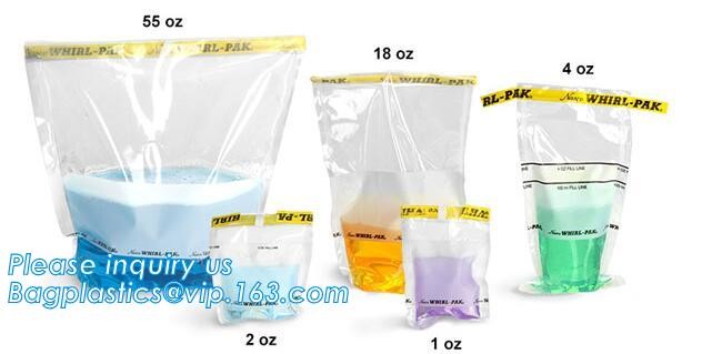 Sterile Sampling Bag, TWIRL'EM | Labplas, Sampling Bags, Regular Tabs, Sterile, Sterile Sampling Bag for Stomacher Lab