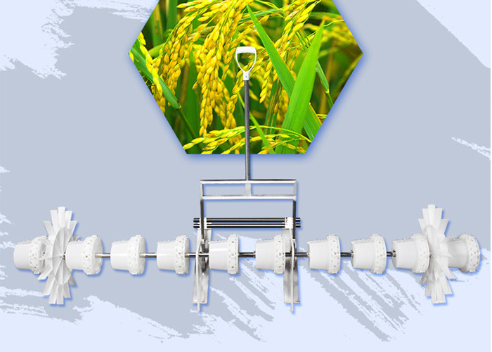 Adjustable Row Spacing 10 Rows Rice Seed Planter 2.4 Acres/H