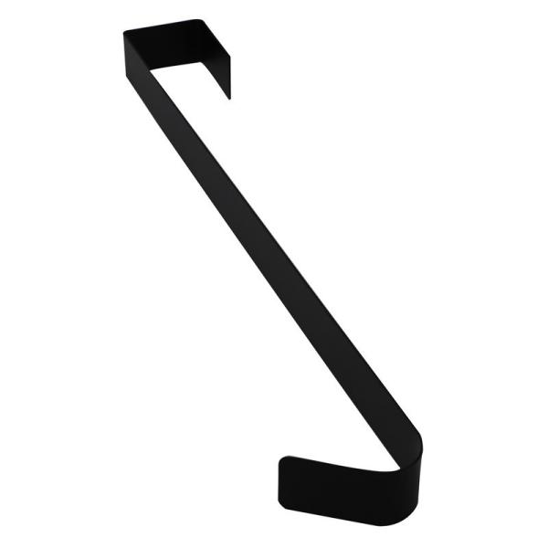 Metal Single Hook Black White Wreath Hanger For Front Door