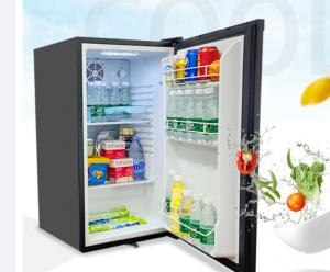 China 12V 24V DC Double Door Bottom Freezer , 24Ah Solar Powered Refrigerator on sale
