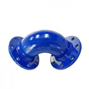 Quality PN25 Ductile Iron Pipe Fittings Double Flanged Bend 90/45 Degree wholesale