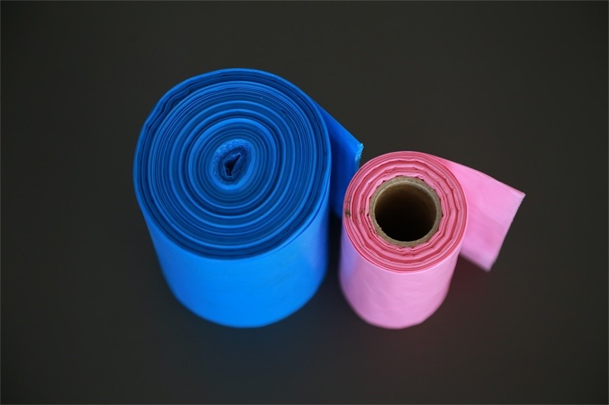Economy Black HDPE Bin Liners , Clear Garbage Bags Eco Friendly Roll Pack