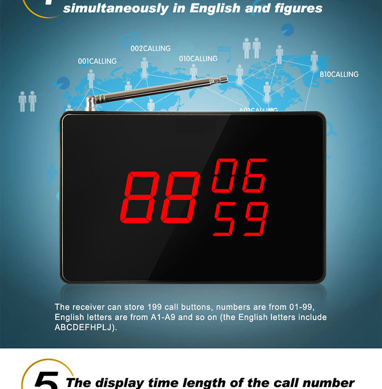 New arrival of hoist call system with strong signal Multiple keyscall button and high quality digital display