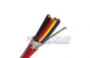 China 22 AWG FPLP  Fire Alarm Cables , 4 Cores Solid Copper Conductor Plenum Cable on sale