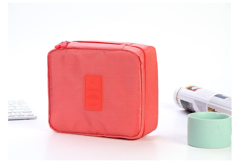 Wholeslae Custom Pure Color Blank Storage Wash Bag For Cosmetic