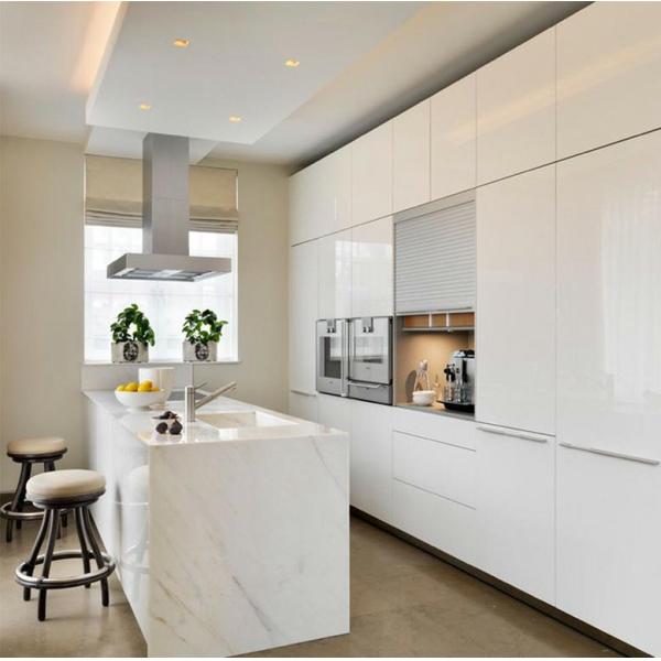 Global Sales of Modern Italian Furniture Smart Kitchen Cabinets with Blum Hardware