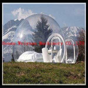 China 5M customized PVC giant inflatable snow globe, christmas inflatable snow globe bubble tent on sale