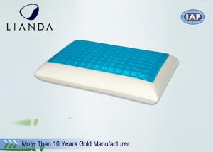 Quality Non - Toxic Stay Cool Pillow , White Cooling Gel Bed Pillow 50D wholesale