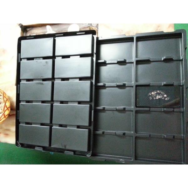 Customerize product line use blister ESD PS 10 holes black blister tray different size blister covers