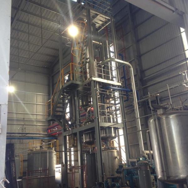 Water Cooled Thin Film Evaporator With Evaporation Rate 100 - 1000L/H