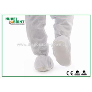 Quality Skid Resistant PP CPE Disposable Shoe Cover With NPVC Sole wholesale