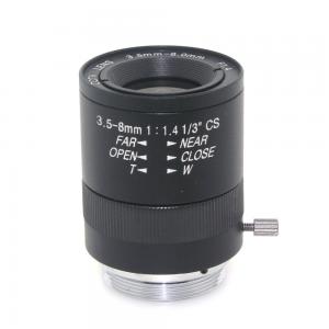 Quality Metal Digital Varifocal Lenses Interface 1/3 Machine Vision 3.5-8mm  Manual Aperture wholesale