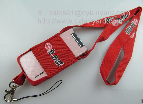 Printed polyester key holder lanyards, polyester neck lanyard with split key ring,