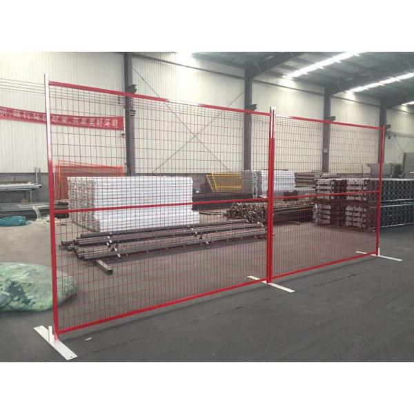 CE PCV Coated 6x10ft Temporary Site Fencing For Construction