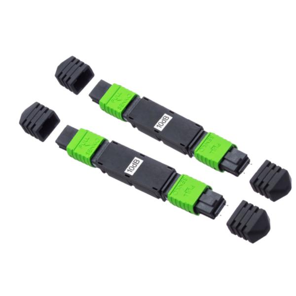 24F MPO Female Male Plug In Fixed Fiber Optical Attenuator 1 - 20dB