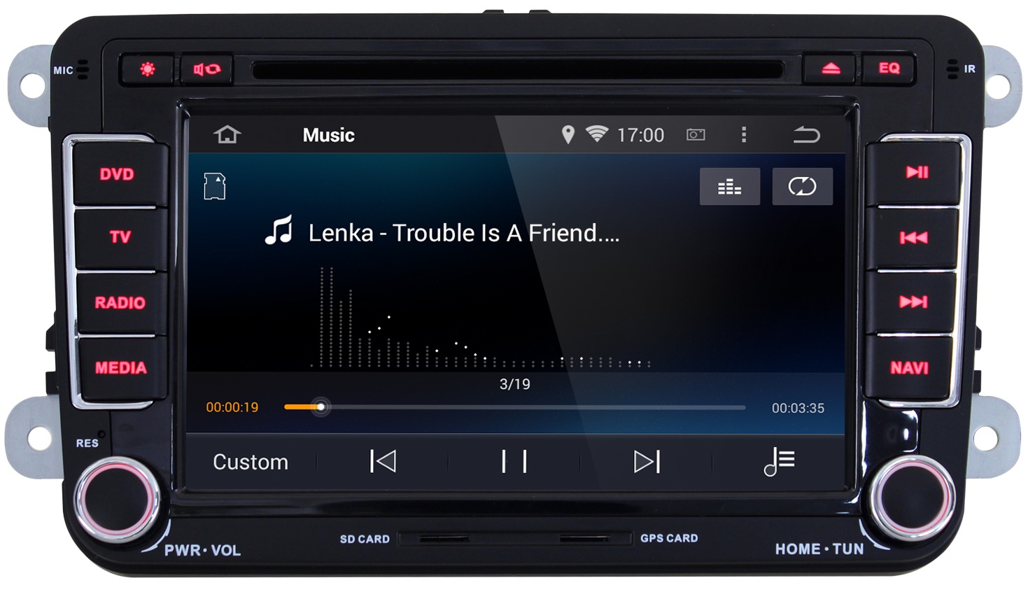 Ouchuangbo Car Navi Multimedia Kit for Volkswagen EOS T5 Transporte DVD Stereo Android 4.4