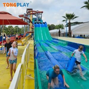 Multiple Rainbow Waterslide Outdoor Entertainment Commercial Water Park Slides