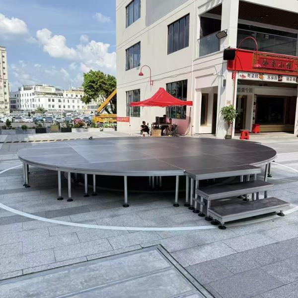 Aluminum Outdoor Indoor Adjustable Round Circle Event Wedding Stage Platform