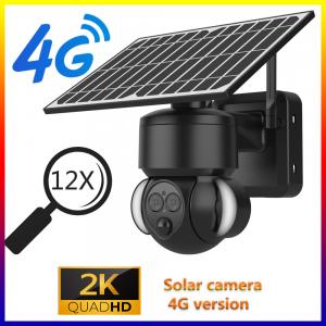 China Glomarket Ubox Wifi/4G Smart 12X ZOOM Floodlight Solar Battery PTZ Camera 6MP PIR Human Detection Camera on sale