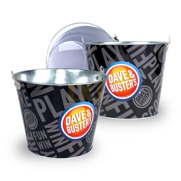 DADI 170 Oz 5L 10L Engraved Metal Ice Bucket Reusable Round Personalized Wine Bucket