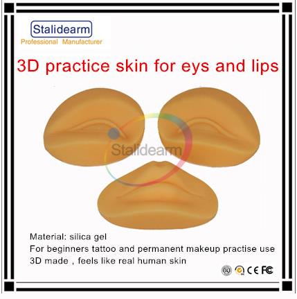 3D Permanent Makeup Practice Skin for eyes and lips makeup use