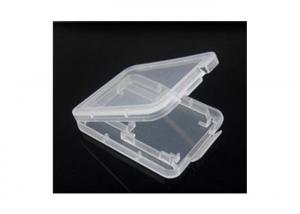 Quality 6.5g Clear Plastic Gift Boxes For SD Cards , Polypropylene Material Memory Card Case wholesale