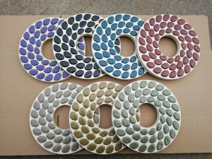 Quality 230mm Wool Felt Diamond Polishing Wheels For Concrete Floors , Carton Package wholesale