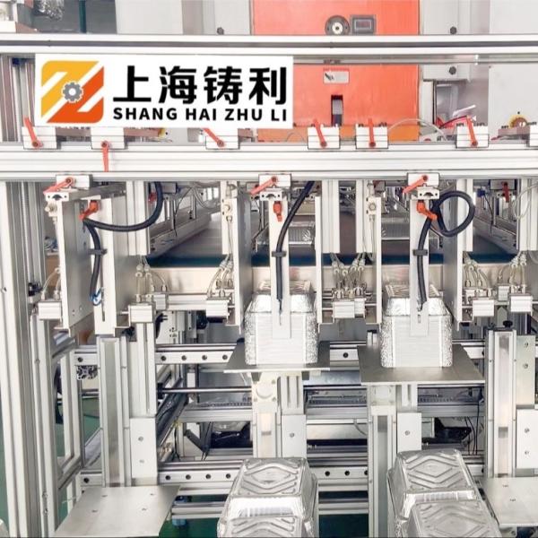 50HZ Food Container Punching Machine 260mm Aluminium Food Container Making