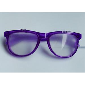 Custom Logo Flip Up Double Light Diffraction Glasses Eco - Friendly