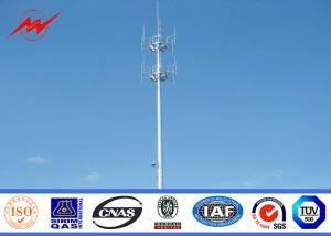 Galvanized Self Supporting Lattice Tower , Telecommunication Antenna Mono Pole Tower