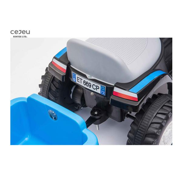37 Months MP3 Blue Ride On Tractor 4KM/HR T7 6V EU Standard