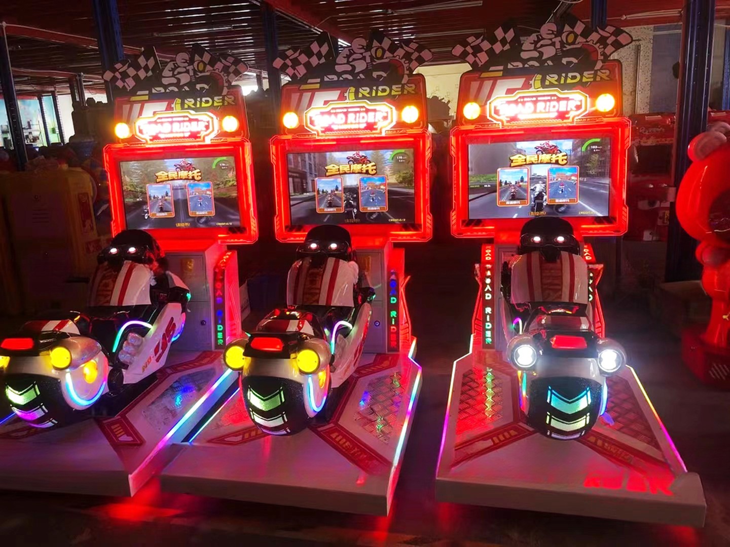 Dreamland coin operated kids motorbike video games coin operated children motorcycle game machine