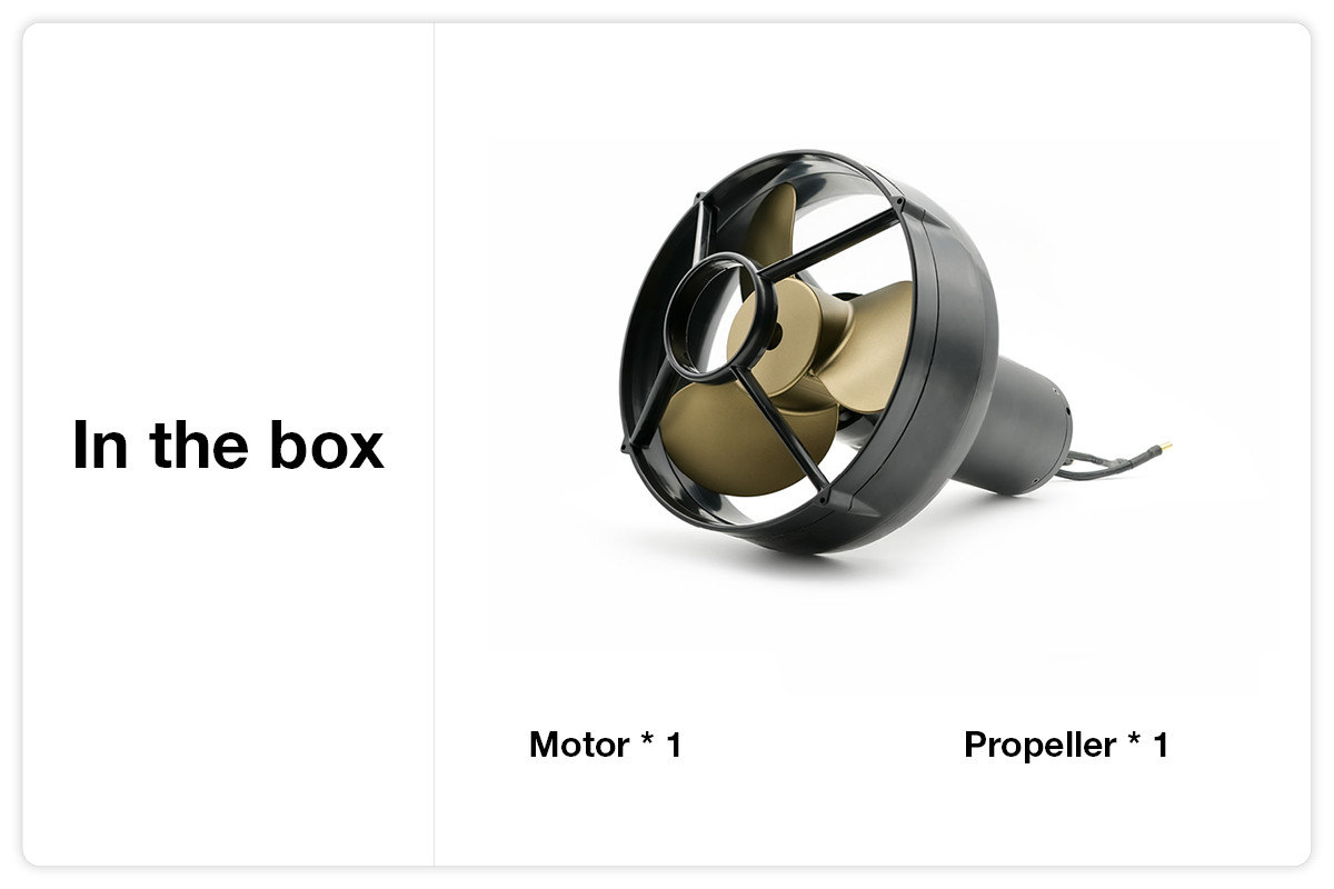 75141 58KG Thruster BLDC Motor With Propeller For Electric Underwater Efoil Hydrofoil Electric Surfboard