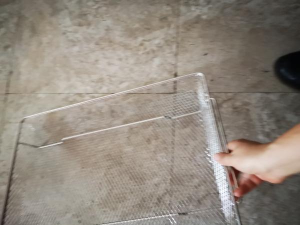 Stainless Steel Wire Mesh Basket – Industrial Cleaning Tray / Sterilization