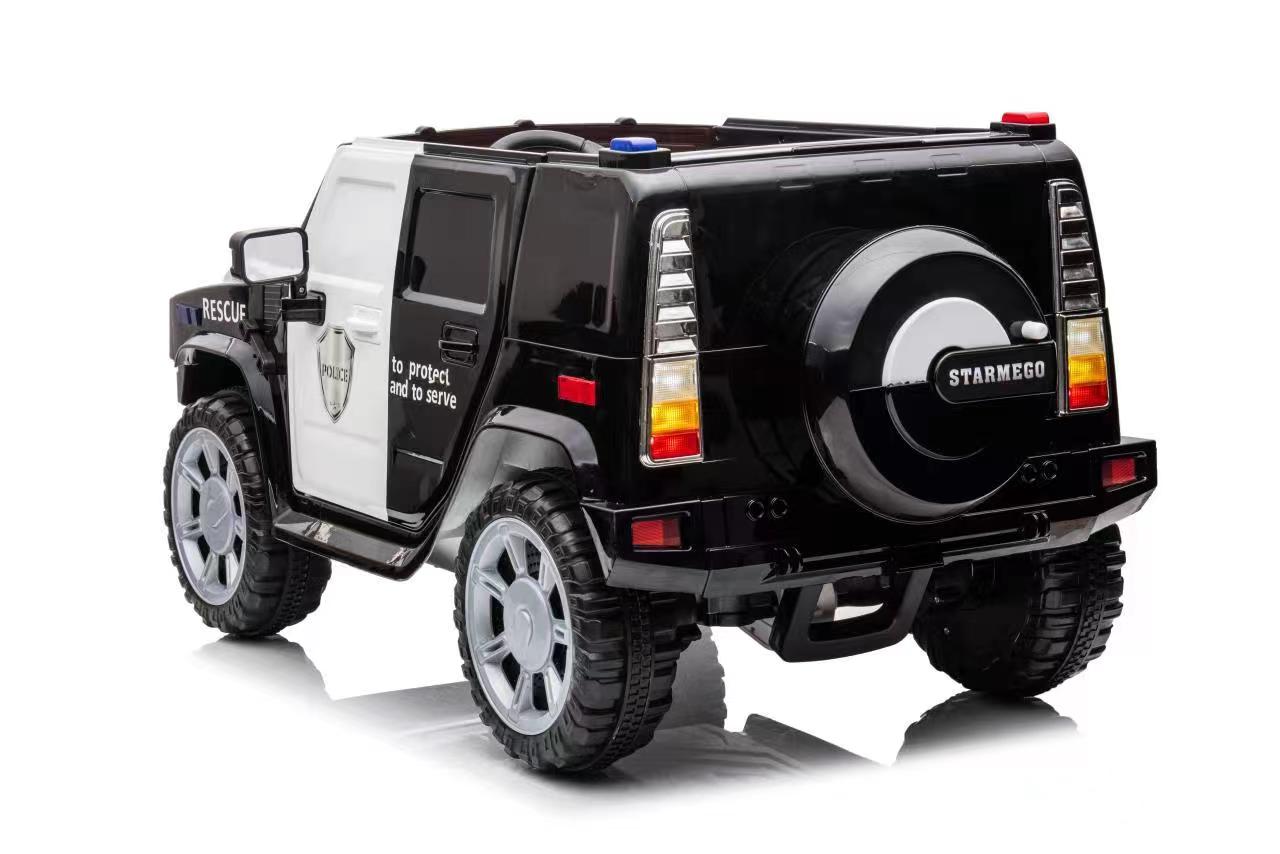 2.4G Remote Control 24V SUV Police Car Kids Electric Ride On Car for 3-12 Years Old