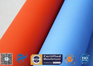 Quality Blue Rubber Silicone Coated Fiberglass Fabric Thermal Insulation Cover 18oz wholesale