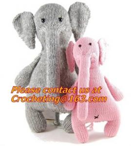 China Hand made elephant toy easy knit wool toy, Crocheted Craft Crochet Animal Rabbit Toy on sale