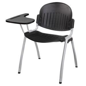 China durable anti skid Stacking Conference Chairs College Chair With Writing Pad on sale