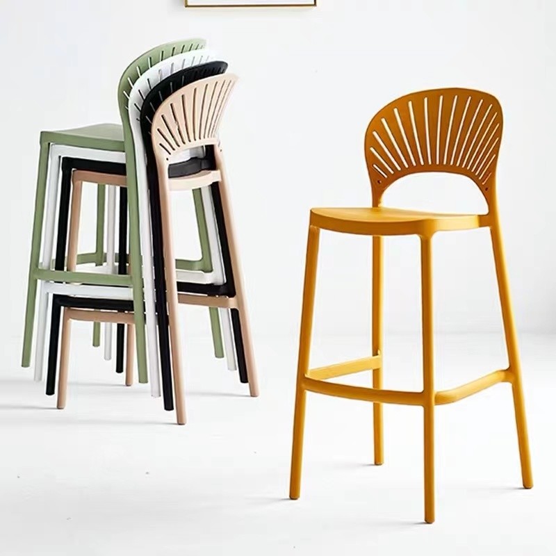 Buy cheap Modern Plastic Bar Stools for Kitchen Restaurant Cafe from wholesalers