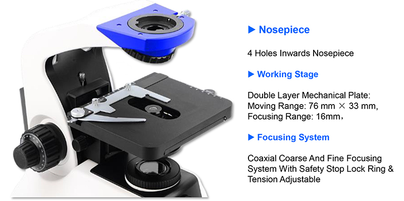 OPTO-EDU A12.2233 Infinity Trinocular Biological Laboratory Microscope