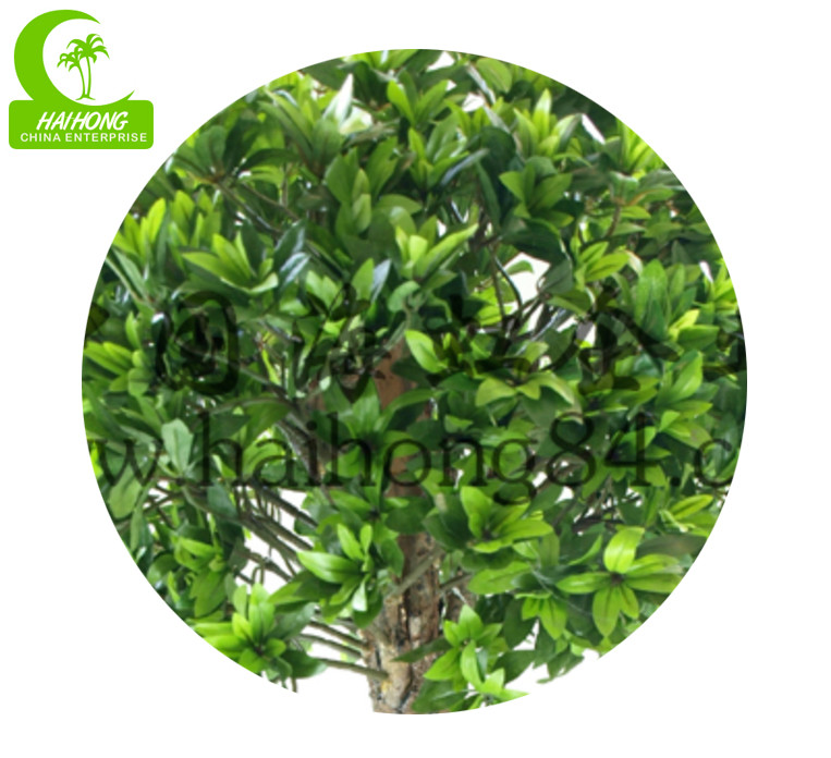 Anti Fading Aesthetic 110cm Artificial Podocarpus Tree With Pot