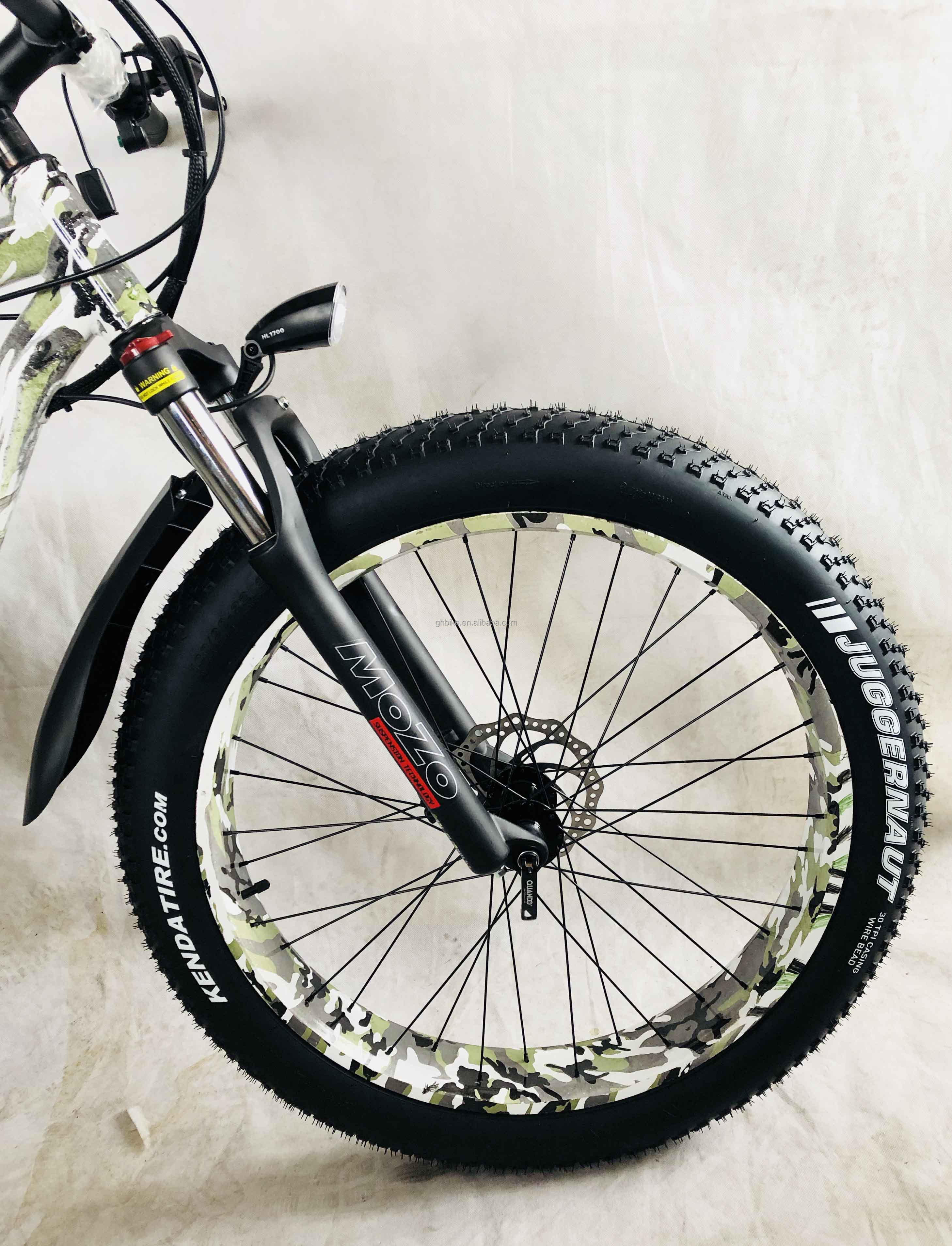 CE CPSC UN28.3 Certified 26" Electric Mountain Bike with 1000W Motor and 14AH Battery