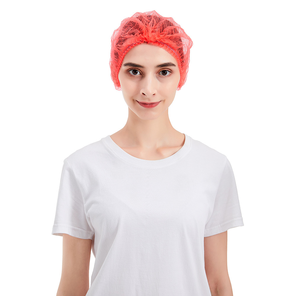 15g/m2 Disposable Nonwoven Cap , CE Polypropylene Bouffant Caps