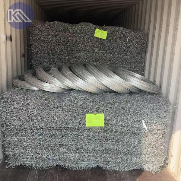 Double Twisted Class A Hexagonal Steel Mesh Gabion Cages for Retaining Walls